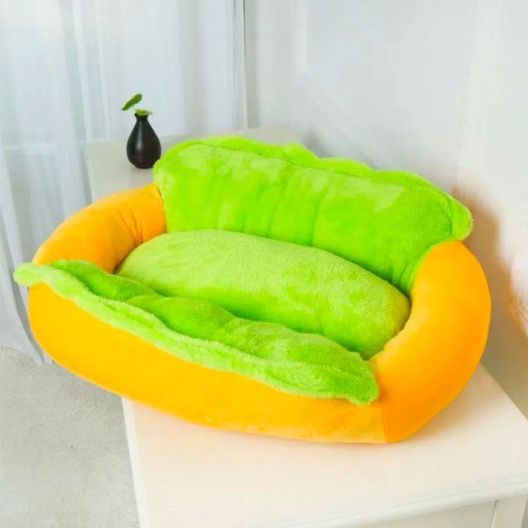 犬 ペットベッド ホットドッグ 猫 小型犬 マット クッション ベッド ソファー 猫ベ...