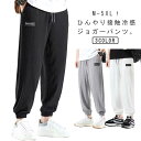 送料無料 ジョガーパンツ メンズ 九分丈 サルエルパンツ 接触冷感 パンツ 涼しい ひんやり パンツ トレーニング ロングパンツ ストレッチ イージーパンツ スポーツ 薄手 吸汗速乾 夏 ズボン ゆったり 大きいサイズ カジュアル 部屋着 無地 お出かけ M-5XL