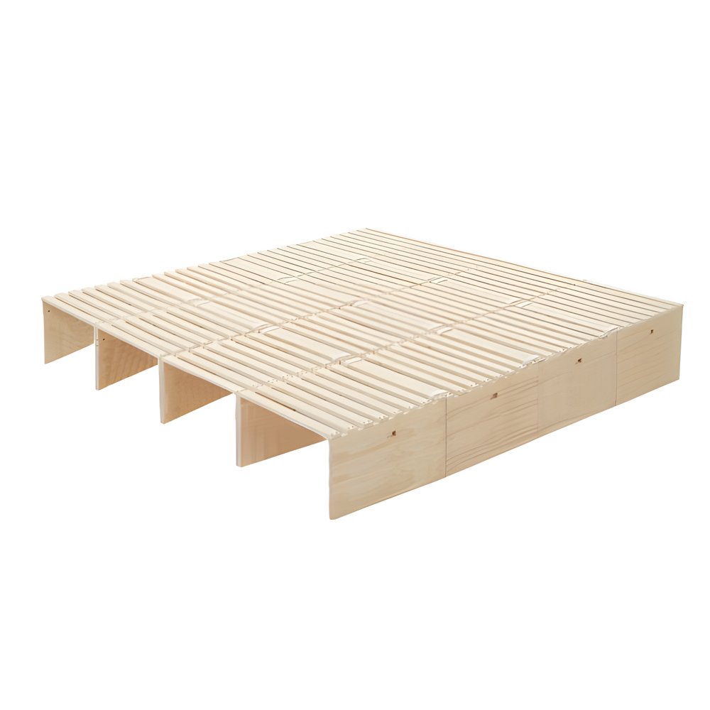 【 ハイタイプ】【パレットベッド×16枚】パレットベッド 天然木 すのこベッド ローベッド 木製 おしゃれ お掃除ロボット対応 分割 ベッドフレーム