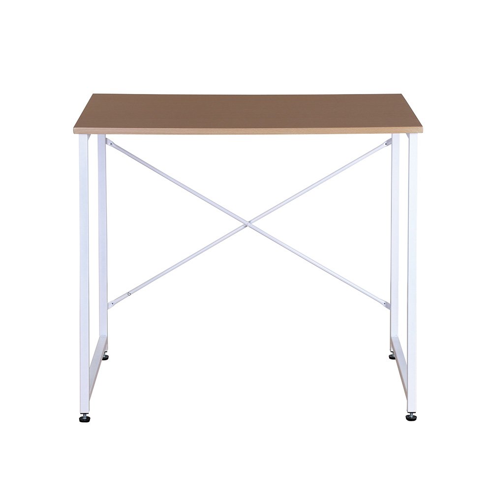 【2個セット】【ナチュラル】シンプルデスク 簡易デスク 木製 机 ワークデスク