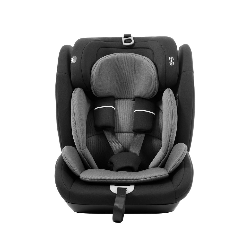 【トップテザータイプ】チャイルドシート ISOFIX 15か月-12歳 76〜150cm 洗える 取付簡単 ジュニアシート ベビーシート キッズシート 出産祝い 車【ブラック+グレー】