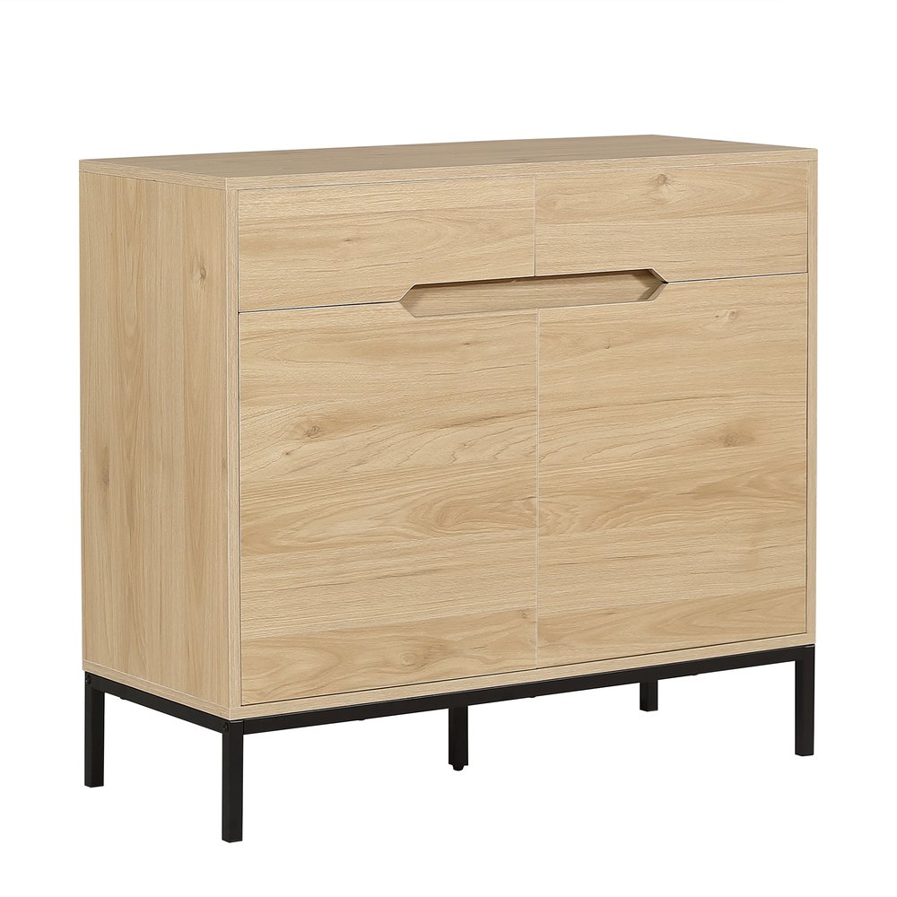 楽天adventurerstore【幅90cm】キャビネット 木製 脚付き 収納棚 チェスト サイドボード リビングボード 引き出し付き 両開き 扉付きシェルフ 大容量収納 サイドチェスト キッチン