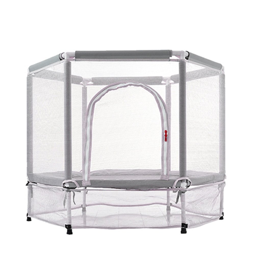 トランポリン 子供用 ベビーサークル 安全ネット付き 安全カバー セーフティネット付き スプリング式 ..