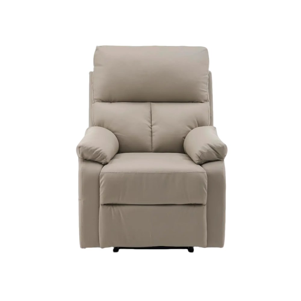 リクライニングソファー 165° 調整 リクライニングソファ レバー オットマン一体型 1人掛け フットレスト付き モーションソファー リクライニングチェア アッシュグレー