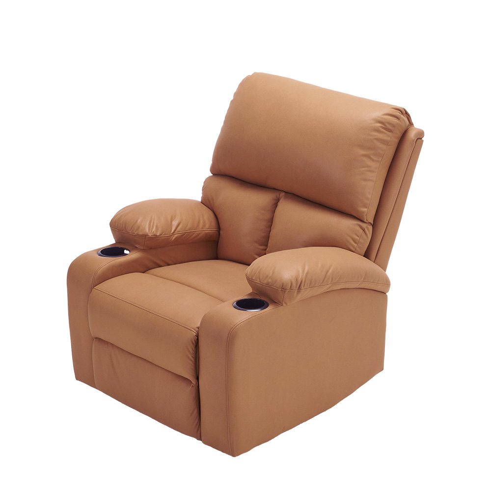 リクライニングチェア リクライニングソファ 1人掛け 電動 リクライニング オットマン一体型 パーソナルチェアー 電動ソファ 耐圧分散 おしゃれ キャメル