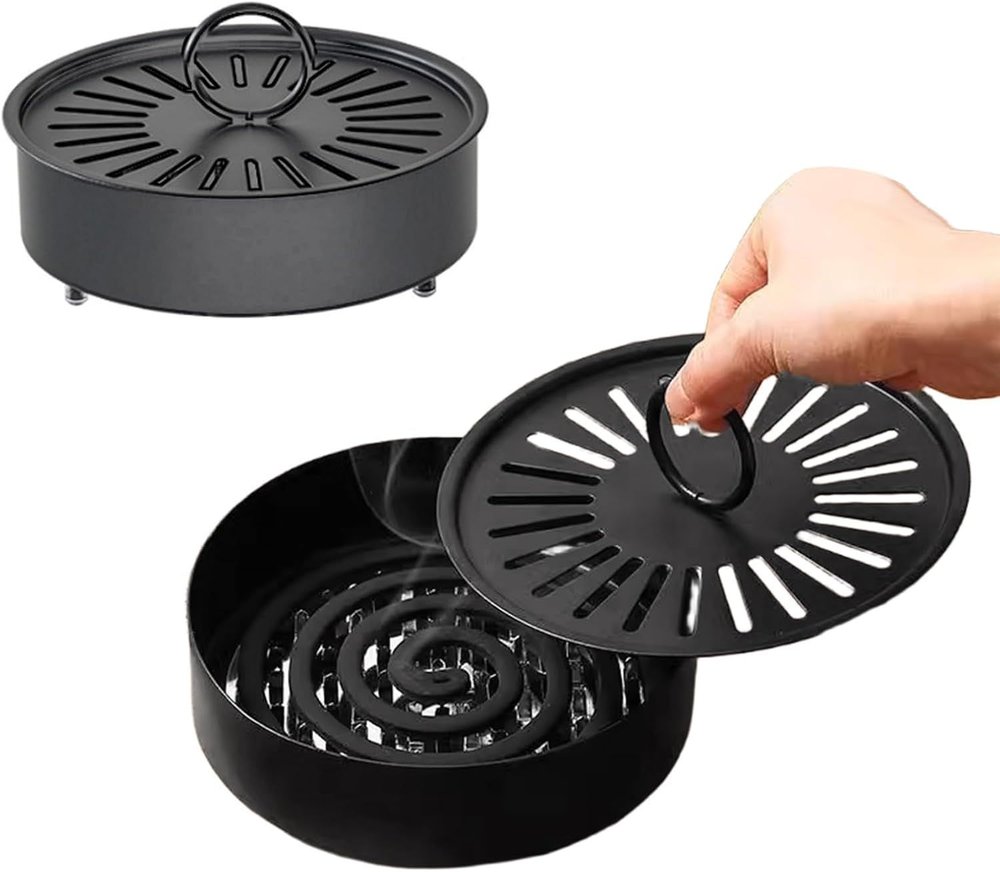 3色【2025年春のNEWスタイル】蚊取り線香 ホルダー 香取線香ホルダー 蚊遣り スチール製 蚊取り線香入..