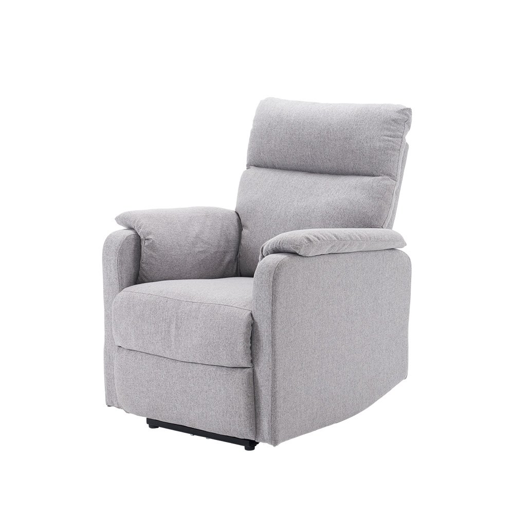 リクライニングソファー 電動リクライニングソファ オットマン一体型 1人掛け USBポート付き 電動ソファ モーションソファー 耐圧分散 リクライニングチェア 【グレー】