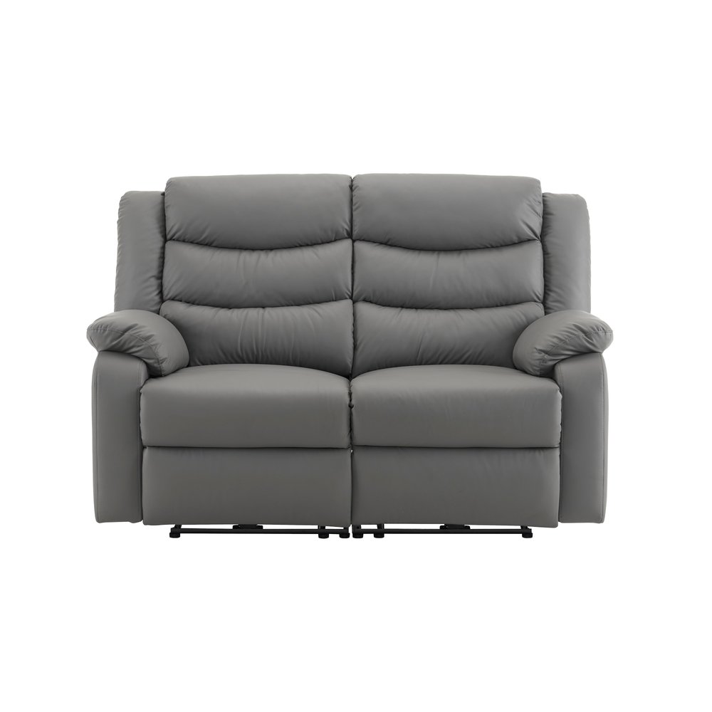 リクライニングチェア リクライニングソファ 2人掛け 電動 リクライニング 左右独立調節 オットマン一体型 パーソナルチェアー 一人暮らし 二人掛け【グレー】