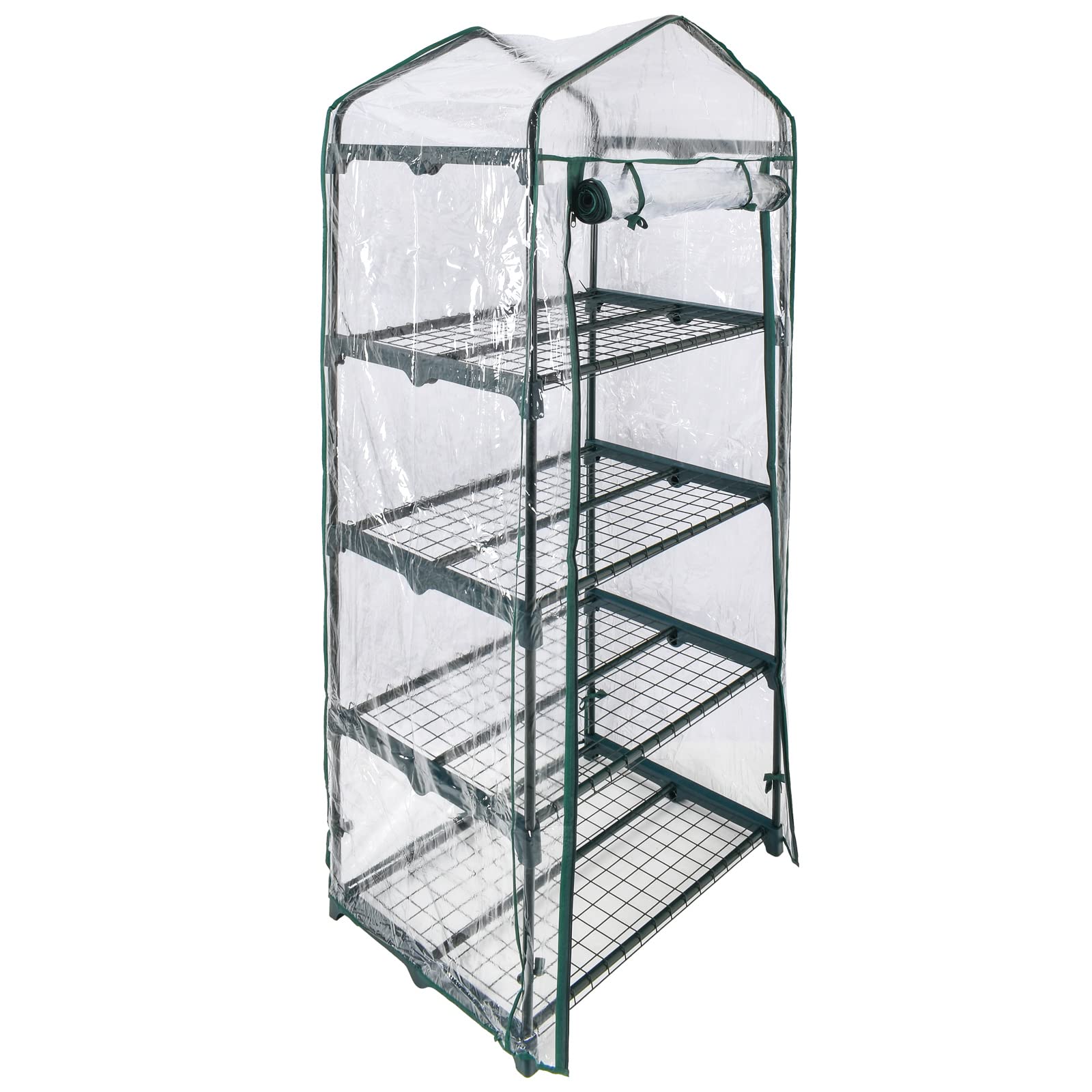 ビニール 温室 4段 家庭用 ベランダ 小型 DIY 観葉 植物 ビニールハウス ガーデンハウス フラワーハウ..