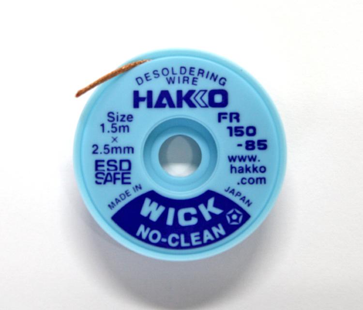 白光 はんだ吸取線「HAKKO WICK」 電子工作 実験 はんだづけ FR150-85