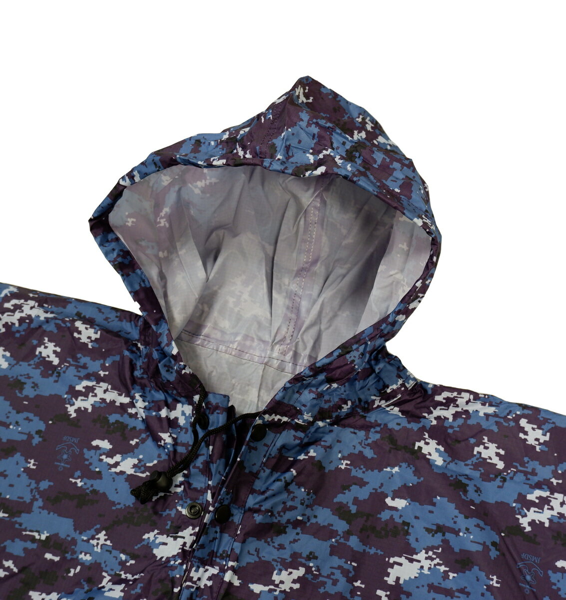 海上自衛隊 レインコート ポンチョ カモフラ柄 IRC004 IRC005 PX売店限定品 海自 デジタル迷彩 ブルーカモフラージュ