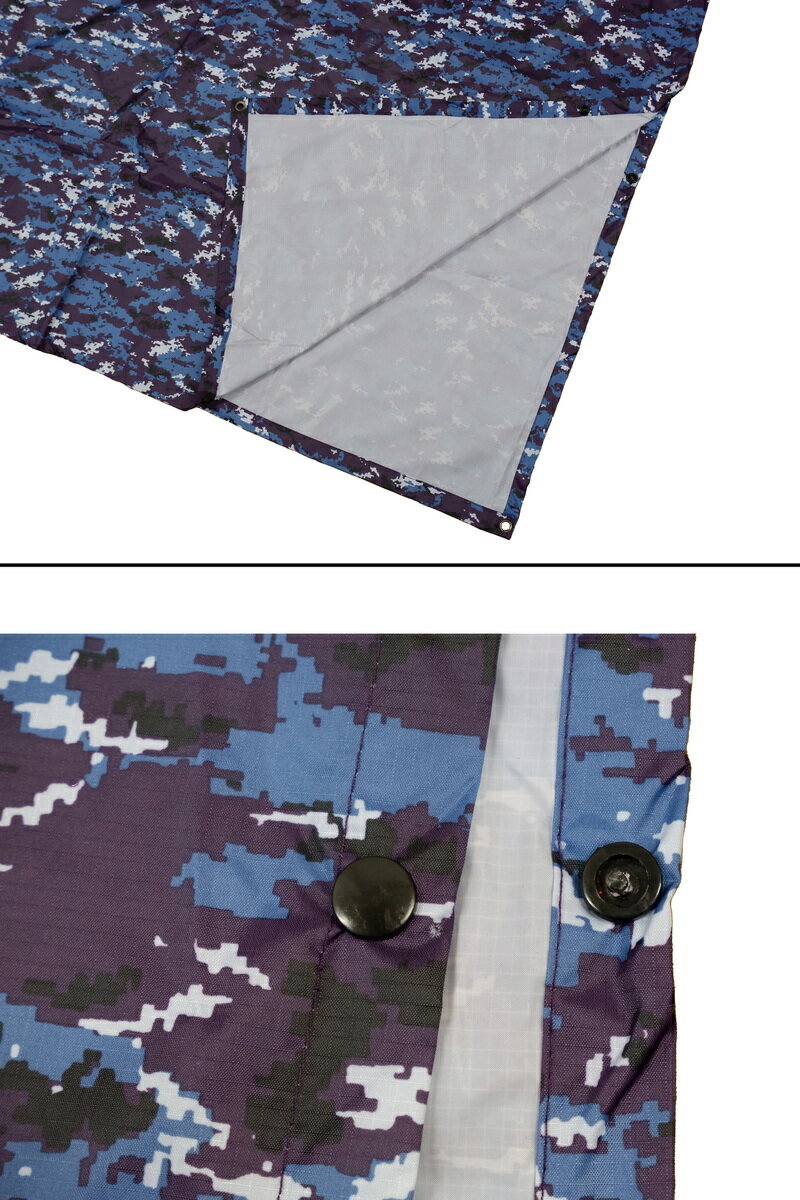 海上自衛隊 レインコート ポンチョ カモフラ柄 IRC004 IRC005 PX売店限定品 海自 デジタル迷彩 ブルーカモフラージュ
