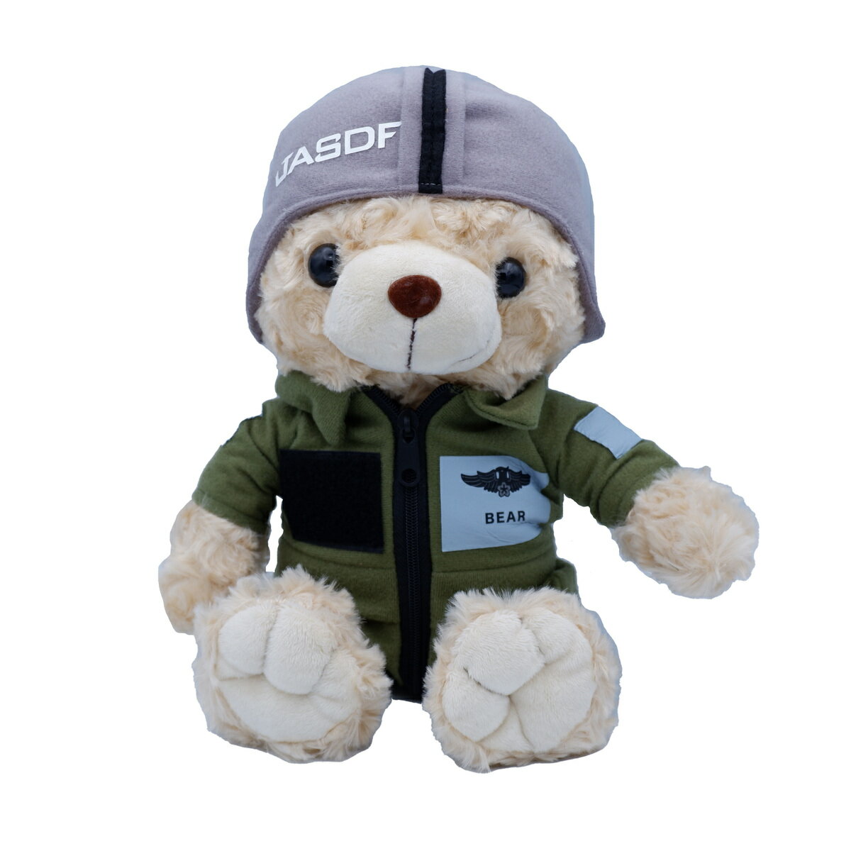 航空自衛隊 ベア ぬいぐるみ 大 ヘルメット 航空服ベア GAN043 自衛隊グッズ おもちゃ ホビー 熊 BAER 人形 ミニチュア ブラウン