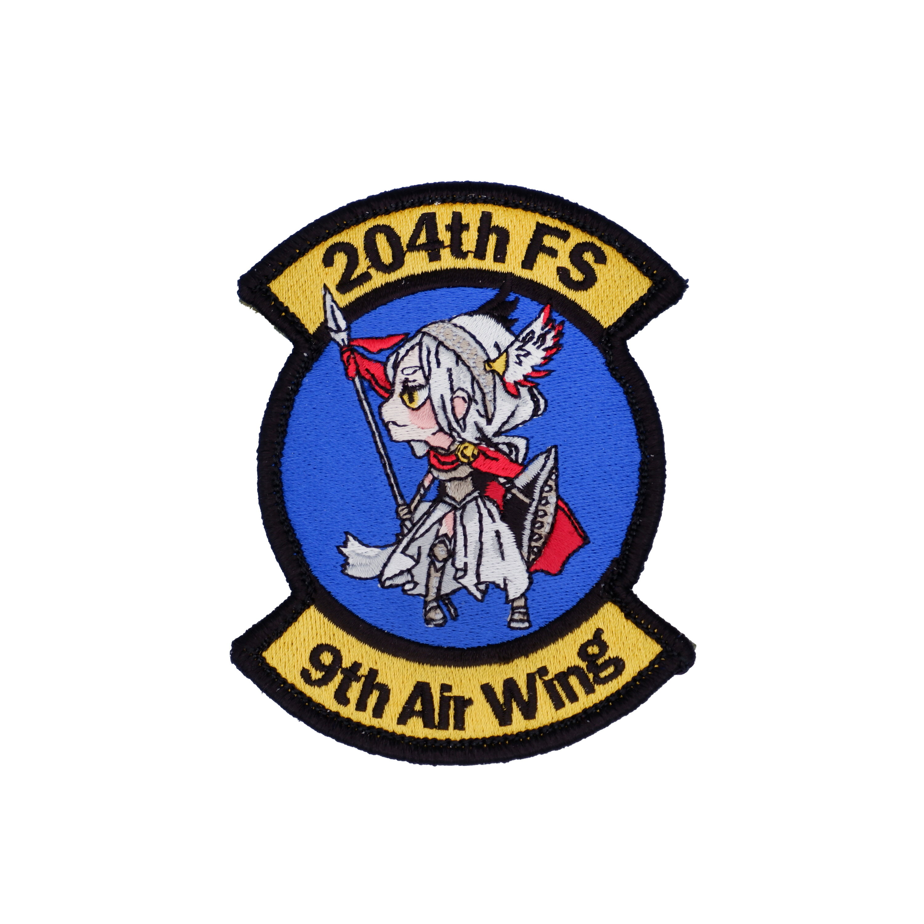 樂天商城 - 航空自衛隊 那覇 第204飛行隊 JASDF オリジナル ワッペン パッチ 刺繡 那覇アイリ PA337-TZ 擬人化 キャラクター