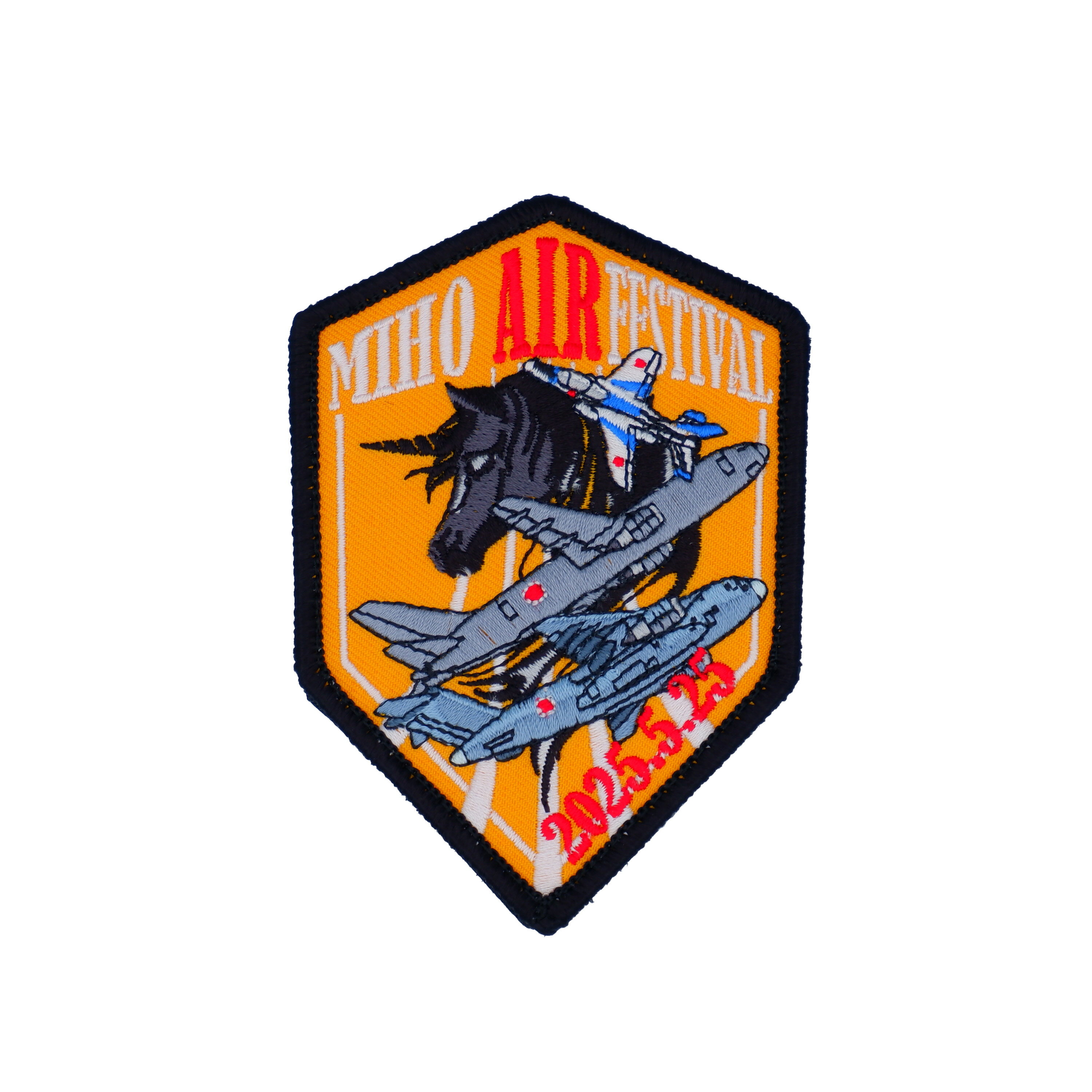 樂天商城 - 航空自衛隊 美保基地航空祭 2025 来場記念 限定 パッチ ワッペン PA-MIHO2025-TZ Blue Impulse ブルーインパルス 刺繍 JASDF MIHO AIR FESTIVAL 2025.5.25 2025年 5月25日 両面ベルクロ付き