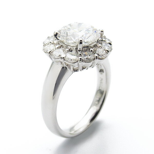 【ご注文後3％OFF】ダイヤモンド リング 3.044ct SI1-F-GOOD Pt プラチナ 3ct 3カラット ダイヤモンドリング ダイヤリング ダイアモンドリング ダイアモンド 指輪 結婚 婚約 ゴージャス ジュエリー