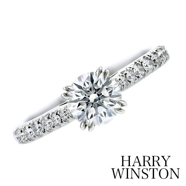 【中古】ハリーウィンストン ブリリアント ラブ ダイヤモンド リング HARRY WINSTON 0.72ct E VS1 3EX プラチナ GIA 鑑定書付 EXCELLENT