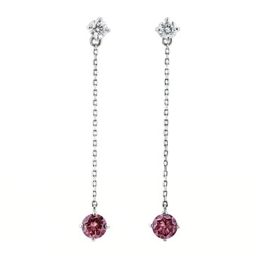 【ご注文後10％OFF】ピンクダイヤモンド ピアス PD 0.4〜0.5ct(Total)/D 0.16〜0.3ct(Total) VS2〜SI2-FANCY VIVID PURPLISH PINK-ラウンドブリリアントカット Pt 0.4カラット 0.4ct 0.5カラット 0.5ct ピンクダイヤ ピンクダイア Pt プラチナ あす楽