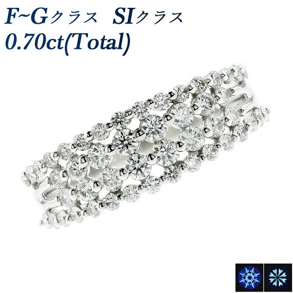 楽天エメット ジュエリーダイヤモンド リング 0.70ct（Total） SIクラス-F～Gクラス-EXCELLENT/H&C～VERY GOOD/H&Cクラス プラチナ 0.7カラット 0.7ct ダイヤモンドリング diamondring 指輪 ring diamond Pt900 Pt ダイヤリング