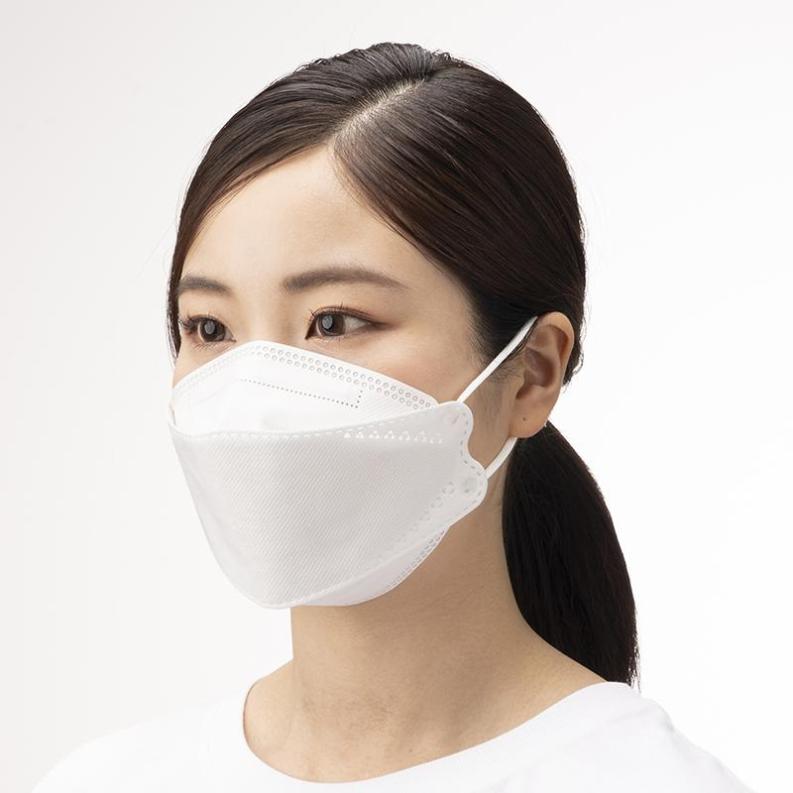 【180枚】不織布マスク 4層構造 30枚×4箱 ホワイト 使い捨て 立体マスク 扇形マスク 立体不織布使い捨てマスク KF94 KF94　KN95 マスク【在庫あり・国内出荷】使い捨てマスク 大人用 普通サイズ ウイルス ウイルス飛沫 細菌 飛沫防止 花粉対策 防護マスク 抗菌通気超快適