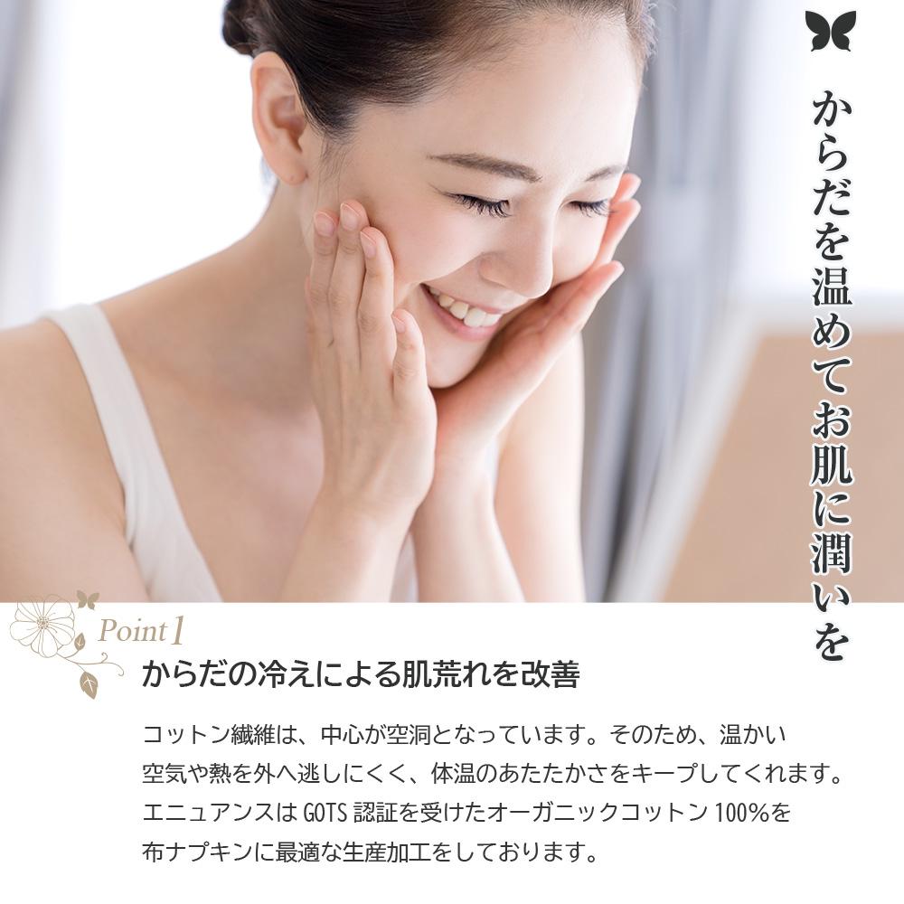 布ナプキンおりもの用5枚セットオーガニックコットン布ライナーSS・薄手16種類柄AESST-5Pエニュアンス刺繍入りナチュラル