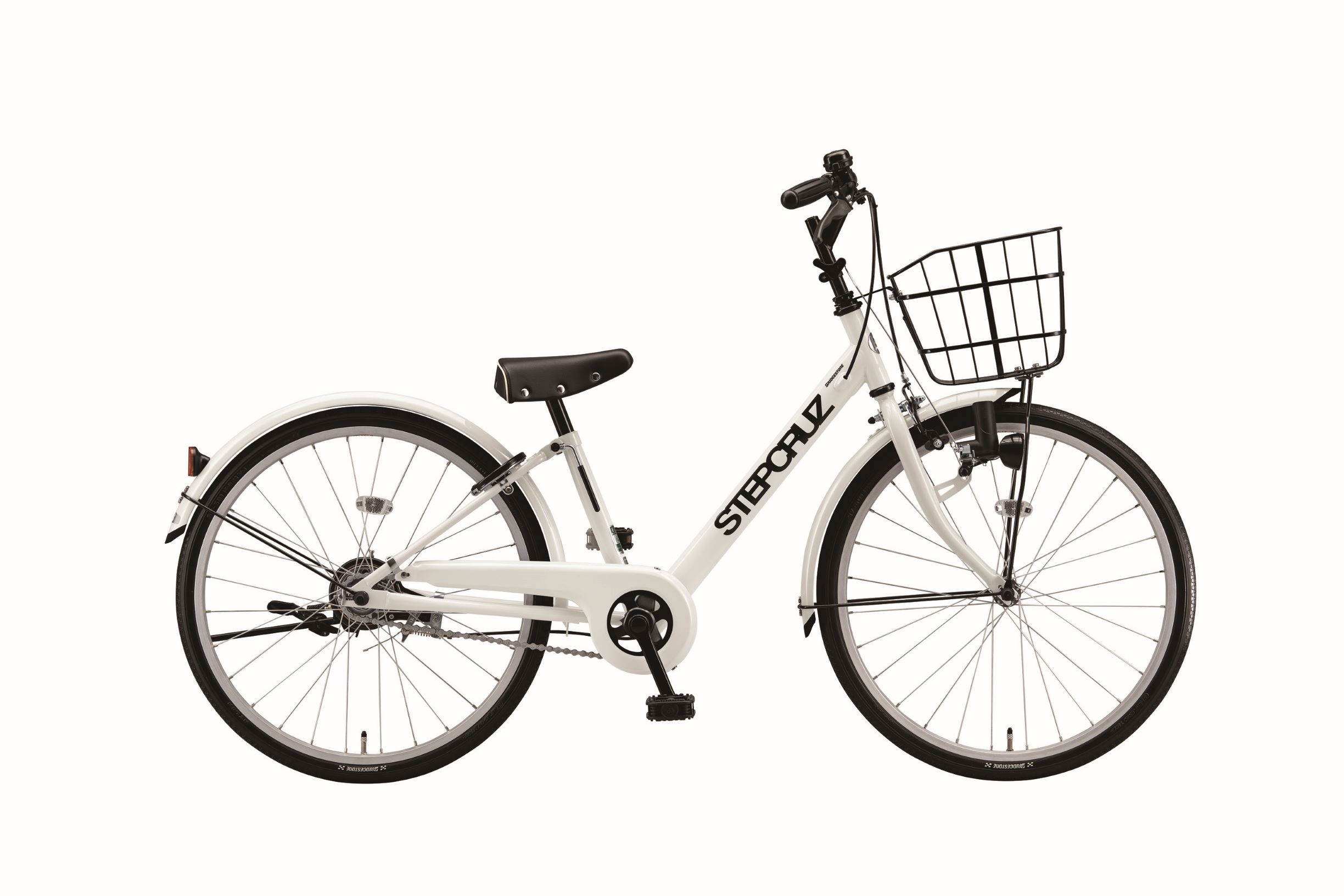 【九州地方（沖縄除く）限定】BRIDGESTONE ステップクルーズJr 22型 E.Xホワイト 変速なし LEDダイナモ..