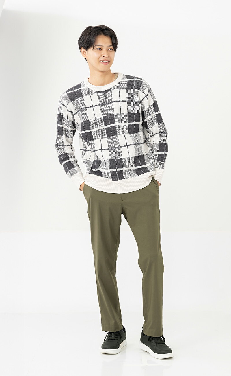 UrbanSmart 綿タッチハイパーストレッチ裏起毛パンツ ブラック LL