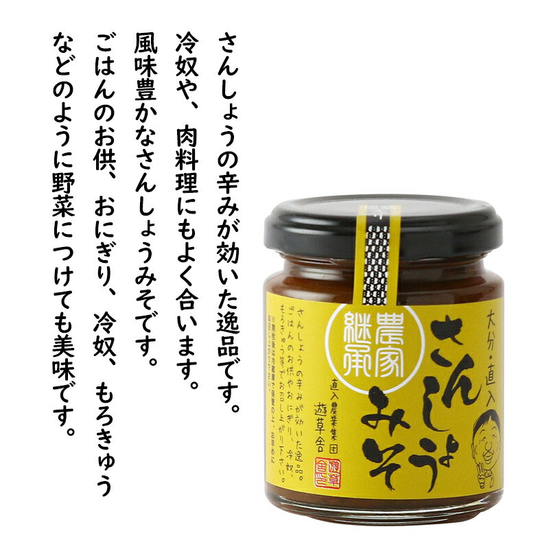 【最大500円OFFクーポン配布中♪6/22 20:00~6/27 9:59】 大分・直入 さんしょう味噌 110g