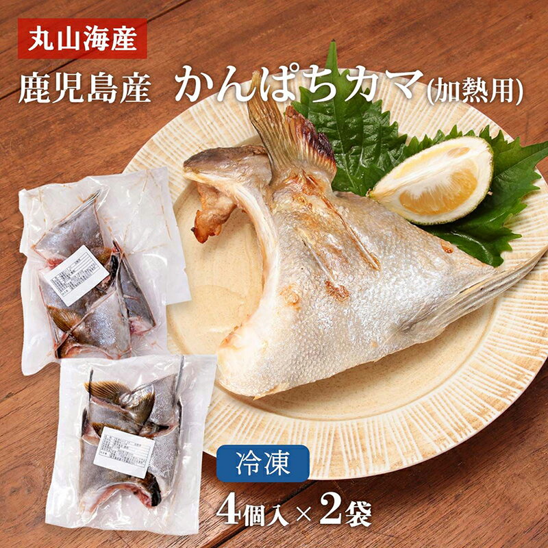 【最大500円OFFクーポン配布中♪5/9 20:00~5/16 9:59】 鹿児島産かんぱちカマ (加熱用) 4個入×2袋