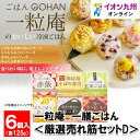 一粒庵一膳ごはん <厳選売れ筋セットD> とりごぼうおこわ・華味鳥そぼろ寿司・ちりめん高菜玄米ごはん・栗とさつまいものおこわ・黒豆と黒米のおこわ・せいろ蒸し赤飯 各1個入