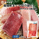養殖本まぐろ切り落とし中トロ入り(刺身用) 500g