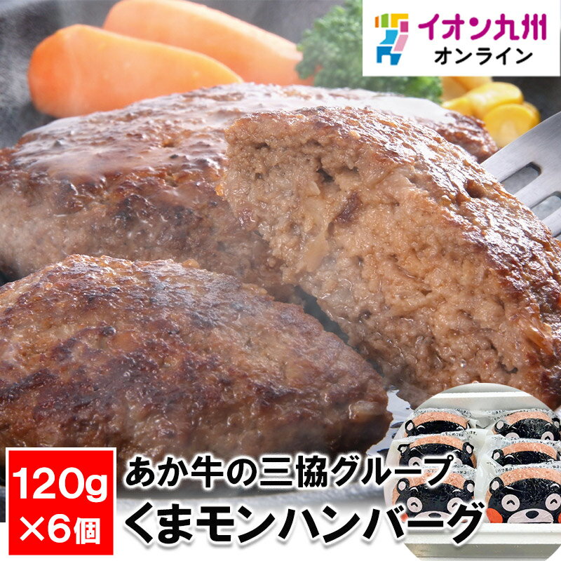 あか牛の三協グループ くまモンハンバーグ120g×6個セット