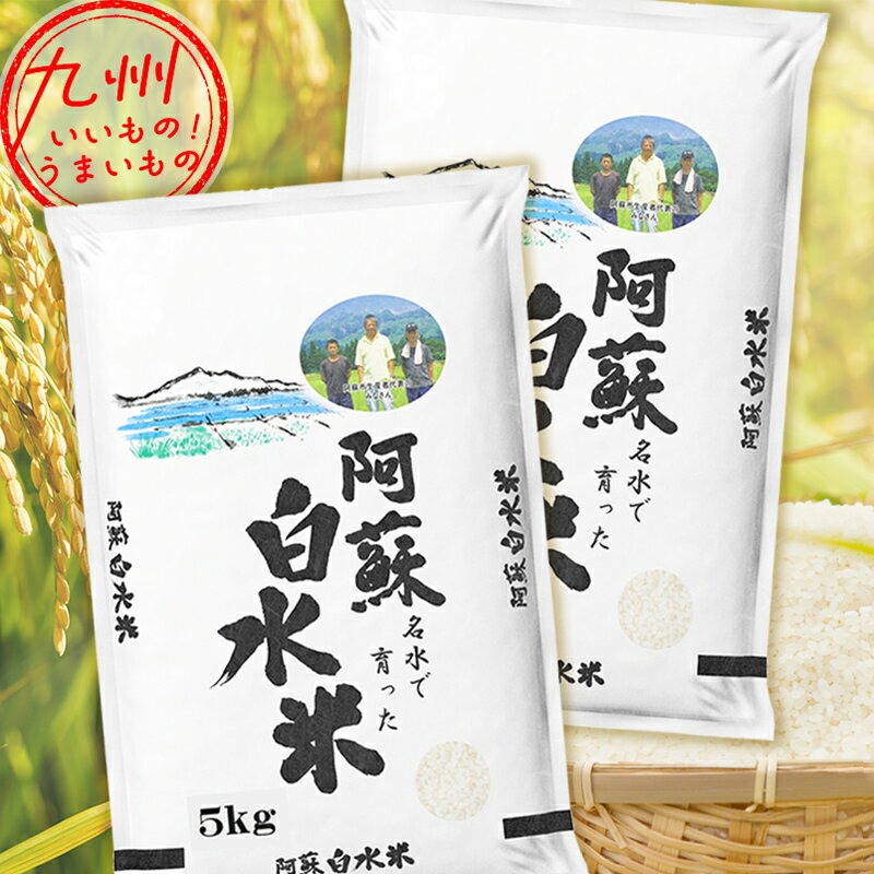 令和5年産 熊本県産 阿蘇白水米 10kg（5kg×2袋）単一原料米 米 精米 白米 お米 こめ 熊本 熊本の米 産地直送 送料無料