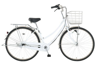【お店受取り送料無料】 トップバリュ (TOPVALU) LEDオートライト付きベーシック自転車 ファミリータイプ-B ホワイト 内装3段変速 26型 通勤 通学 自転車