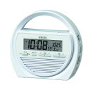 [HOME]時刻合わせ不要の電波時計。防災機能が充実！普段使いから非常時まで、幅広く活躍できる置き時計です。非常時に懐中電灯や、ラジオとしてもご使用いただけるので、いつもそばに置いておきたい時計です。 ・電波修正機能（40KHz/60KHz自動選局・受信OFF機能付・2099年までのフルオートカレンダー・12時間制/24時間制切替式・「ラジオ」と「電子音（ダンダントーン）」の切替式アラーム・アラームモニター・アラームオートストップ機能（約5分間）・スヌーズ付・ライト付・AM/FMラジオ（モノラル・自動選局）・音量調節（ラジオ）・イヤホンジャック・手動発電機（ダイナモ）・携帯電話/スマートフォンへの充電機能(携帯電話・スマートフォン充電対応機種一覧はこちら)・懐中電灯（白色LEDライト）・非常用ブザー・付属品：充電用コード（USBMicroB型プラグ）・USBコネクター（内蔵充電池充電用）・USBコネクター（携帯電話/スマートフォン充電用）・電源は、内蔵充電池乾電池（単3×3本(別売り)）より選択します。また、内蔵充電池への充電は・USB端末のついた機器（パソコン等）に接続する・手動発電機（ダイナモ）のハンドルを回す・ACアダプターZZ262A（1, 500円（税抜））別売を利用するの3つの方法があります。 型番SQ764W メーカーセイコー 商品サイズ縦15.7×横17.1×奥行6.4cm