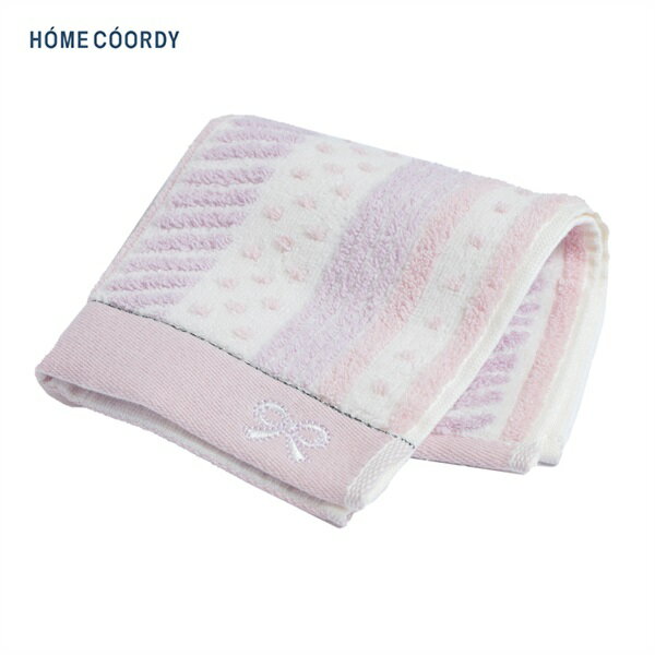 ホームコーディ タオルハンカチ ストライプ 夏 エチケット