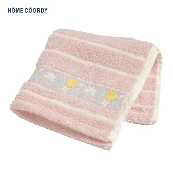 ホームコーディ タオルハンカチボーダー 夏 エチケット