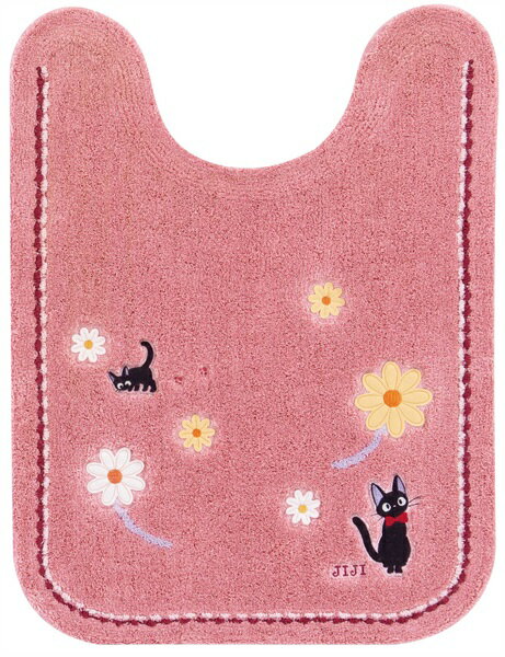 センコー 魔女の宅急便 花さんぽ ロングトイレマット ピンク