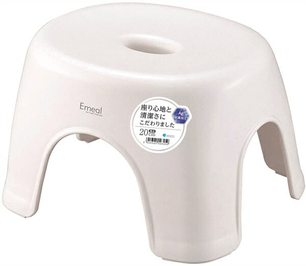 アスベル　Emeal　風呂イス　20cm　ホワイト