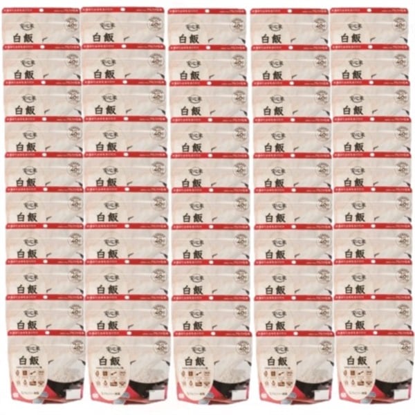 【ケース販売】安心米　50Pセット　白飯／梅がゆ　防災 防犯 非常食 備蓄品 日本製 イオンスタイルオン..