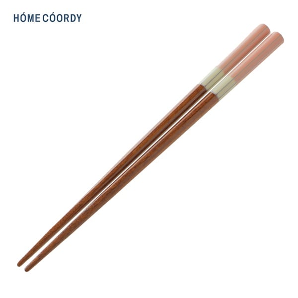 ホームコーディ 若狭塗箸 〈八角マカロン〉 ピンク21cm