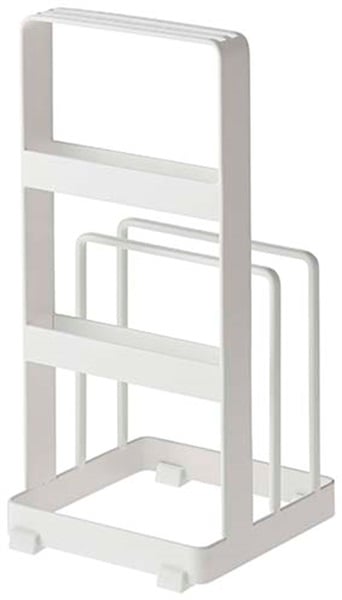 山崎実業　包丁＆まな板スタンド　プレート　ホワイト　2436