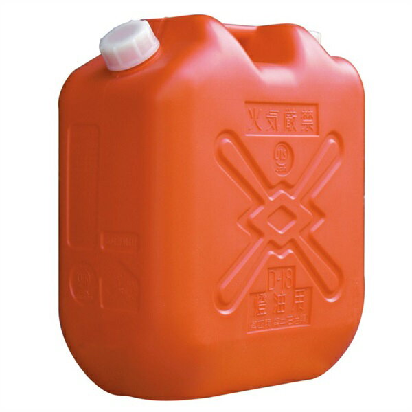 北陸土井　灯油缶18L　赤 ガソリン　携行缶