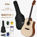 タイムセール【初心者セット8点】ELVISエルビス Master 1 アコースティックギター【スプルース材トップ×マホガニー材】【初心者入門8点セット:国内保証...