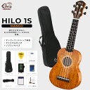 ELVISエルビス・Hilo 1s・ソプラノウクレレ・マンゴーウッド（トップ単板）・高級感あるグロス仕上げ（光沢あり）・美木目・検品後発送で安心！【付属品：国内保証書・チューナー・教則本・コードチャート・ピック・ストラップ・ポリシングクロース・ケース】