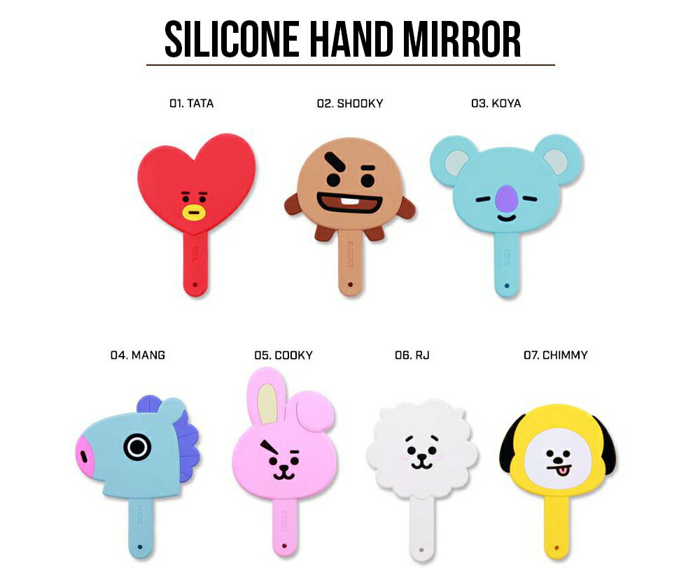 BT21 Silicone Hand Mirr...の紹介画像3