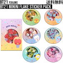 BT21 minini Flake Sticker PackBTS公式グッズ ミニニフレークステッカーパック シール デコレーション デコステッカー スマホデコ ダイアリーデコ モバイルステッカー キャラクターシール 正規品 かわいい ギフト タタ チミー クッキー RJ マン コヤ シュッキー