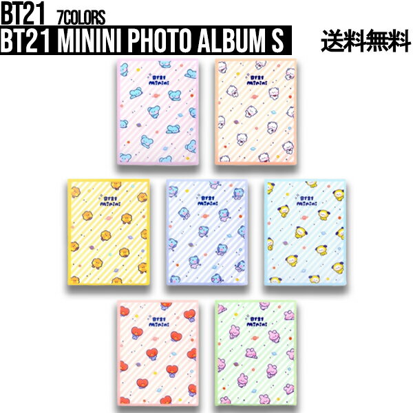 BT21 minini Photo Album S【送料無料】BTS公式グッズ ミニニフォトアルバムミニ 写真入れ 写真ケース 人気 BTS 防弾少年団 公式 かわいい フォトアルバム プレゼント アルバム キャラクター 写真グッズ タタ チミー クッキー RJ シュッキー マン コヤ 写真収納 ミニニ