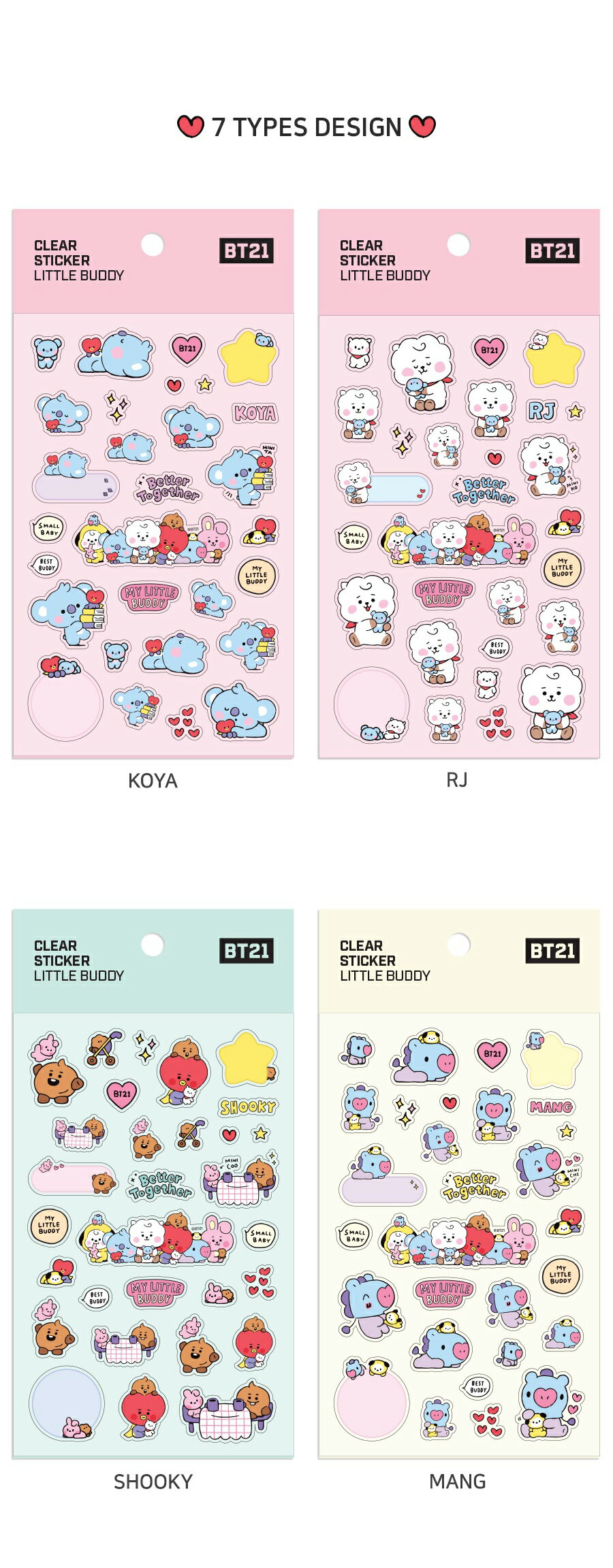 BT21 Baby Clear Sticker...の紹介画像3