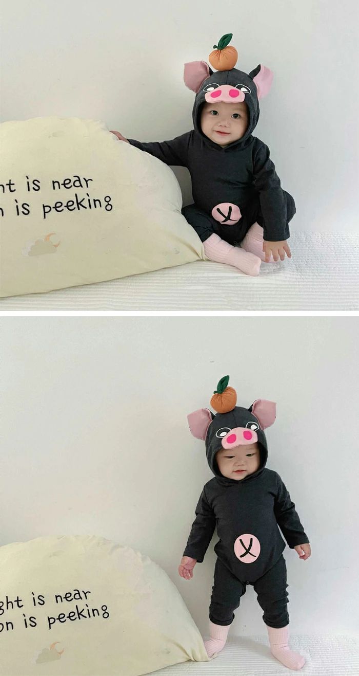 こども コスチューム ぶた ハロウィン 衣装 子供 コスプレ 衣装 ベビー ロンパース おもしろ 着ぐるみ クリスマス コスプレ服 ロンパース カバーオール 仮装 豚 可愛い 秋服 耳付き ルームウェア 部屋着 66 73 80 90 赤ちゃん インスタ 映え Halloween 2026 aesoplionmouse-10006516 Aesop LionMouse サンプル画像2